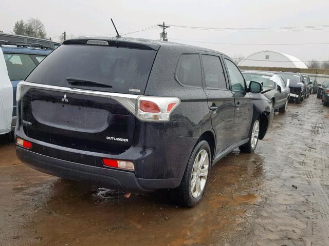 JA4AZ3A30EZ000582 - 2014 MITSUBISHI OUTLANDER BLACK photo 4