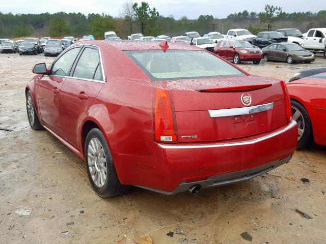 1G6DE5EY2B0133847 - 2011 CADILLAC CTS LUXURY RED photo 3