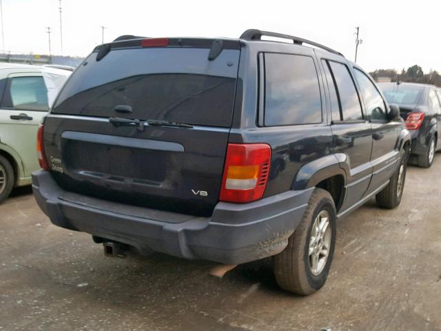 1J4GX48N94C376048 - 2004 JEEP GRAND CHER BLACK photo 4