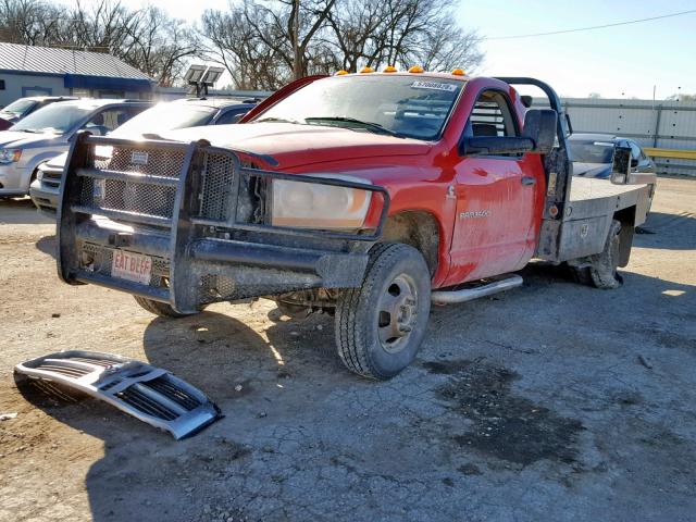 3D6WX46C06G260511 - 2006 DODGE RAM 3500 S RED photo 2