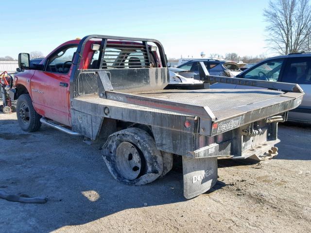 3D6WX46C06G260511 - 2006 DODGE RAM 3500 S RED photo 3