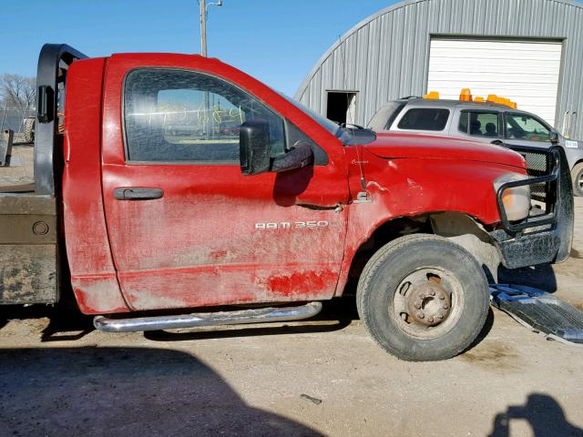 3D6WX46C06G260511 - 2006 DODGE RAM 3500 S RED photo 9