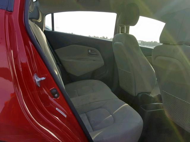 KNADM4A38F6469751 - 2015 KIA RIO LX RED photo 6