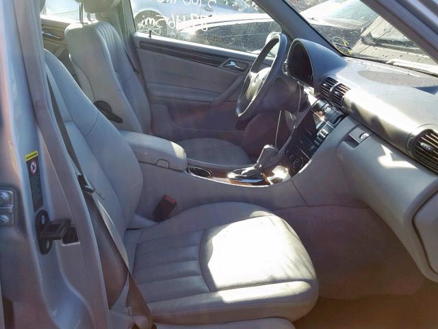 WDBRF87J36F817535 - 2006 MERCEDES-BENZ C 350 4MAT SILVER photo 5