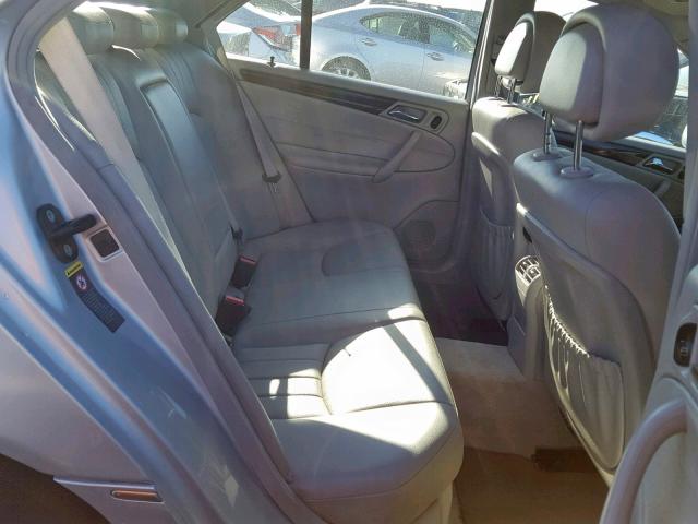 WDBRF87J36F817535 - 2006 MERCEDES-BENZ C 350 4MAT SILVER photo 6