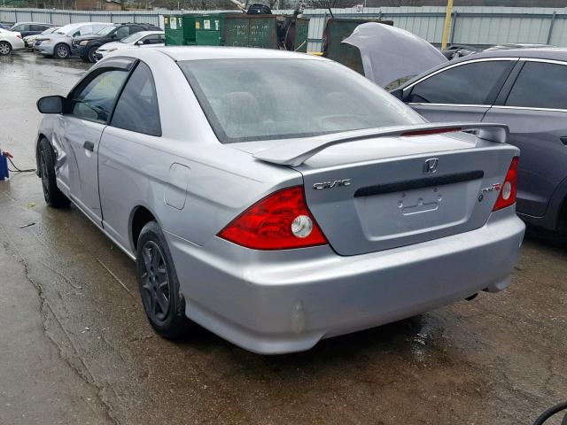 1HGEM22144L006823 - 2004 HONDA CIVIC DX V SILVER photo 3