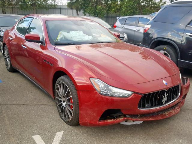 ZAM57XSA2H1213890 - 2017 MASERATI GHIBLI RED photo 1