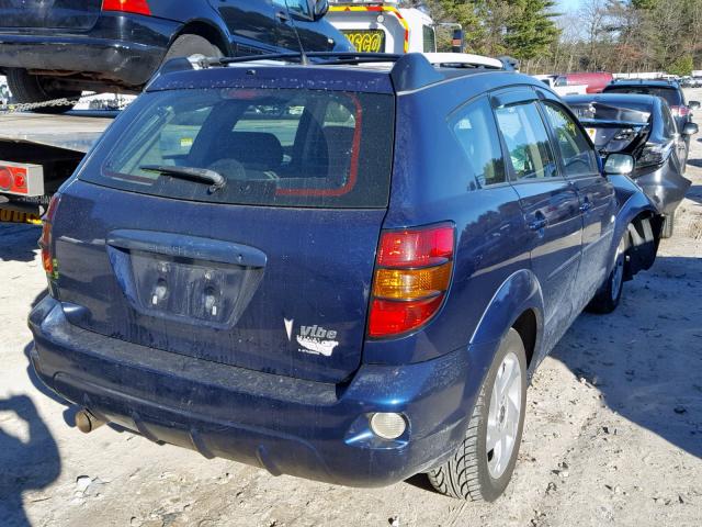 5Y2SL63845Z439340 - 2005 PONTIAC VIBE BLUE photo 4