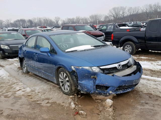 19XFA16969E005050 - 2009 HONDA CIVIC EXL BLUE photo 1