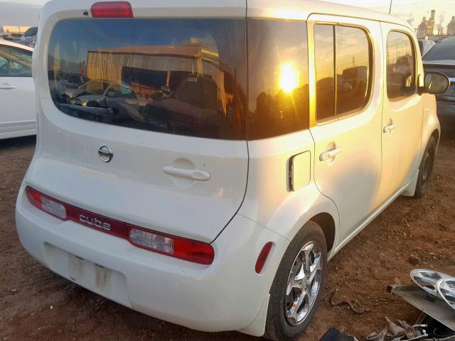 JN8AZ2KR0AT151684 - 2010 NISSAN CUBE BASE WHITE photo 4