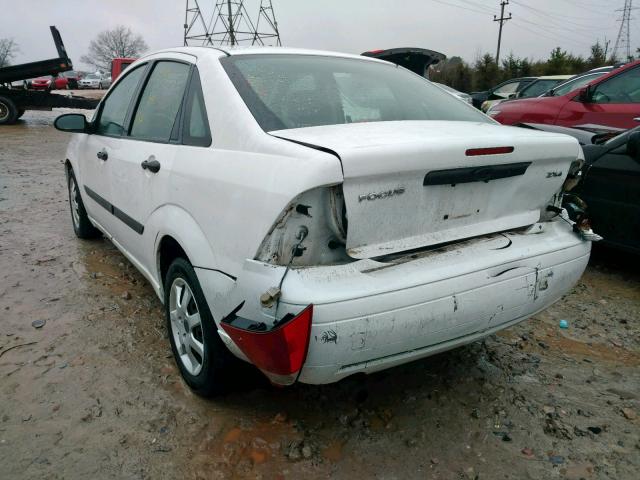 1FAFP34N26W155478 - 2006 FORD FOCUS ZX4 WHITE photo 3