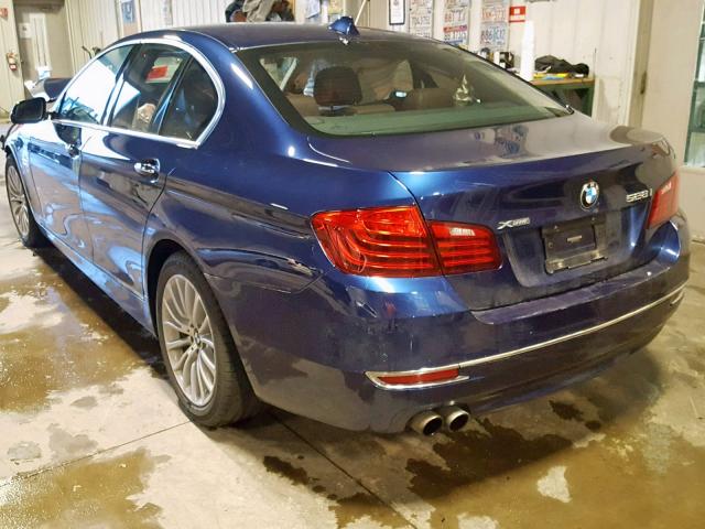 WBA5A7C58FD627465 - 2015 BMW 528 XI BLUE photo 3