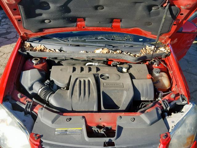 1G1AF5F58A7196807 - 2010 CHEVROLET COBALT 2LT RED photo 7