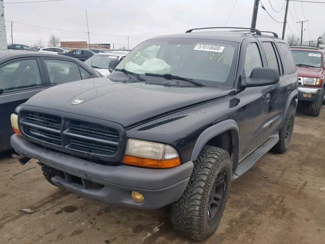 1D4HS38N93F505974 - 2003 DODGE DURANGO SP BLACK photo 2