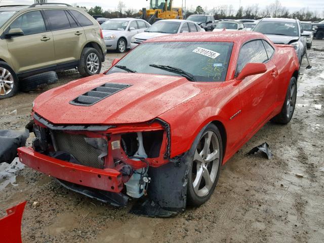 2G1FH1EJ0F9202550 - 2015 CHEVROLET CAMARO SS RED photo 2