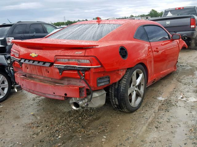 2G1FH1EJ0F9202550 - 2015 CHEVROLET CAMARO SS RED photo 4