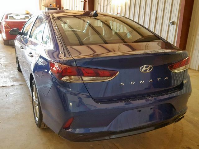 5NPE34AF7JH595750 - 2018 HYUNDAI SONATA SPO BLUE photo 3