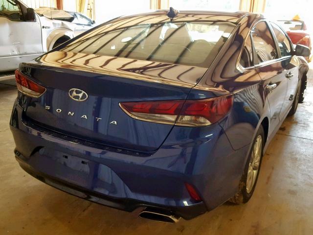 5NPE34AF7JH595750 - 2018 HYUNDAI SONATA SPO BLUE photo 4