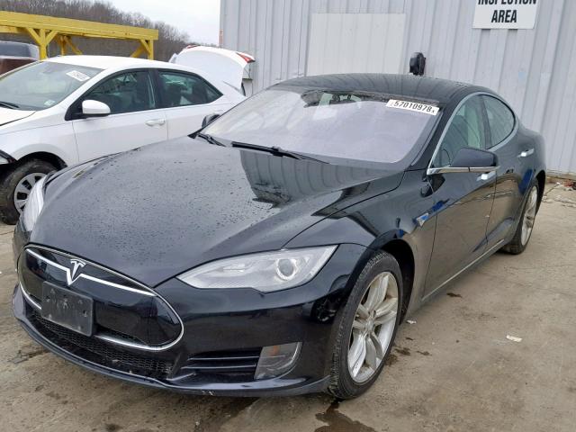 5YJSA1CNXDFP21579 - 2013 TESLA MODEL S BLACK photo 2