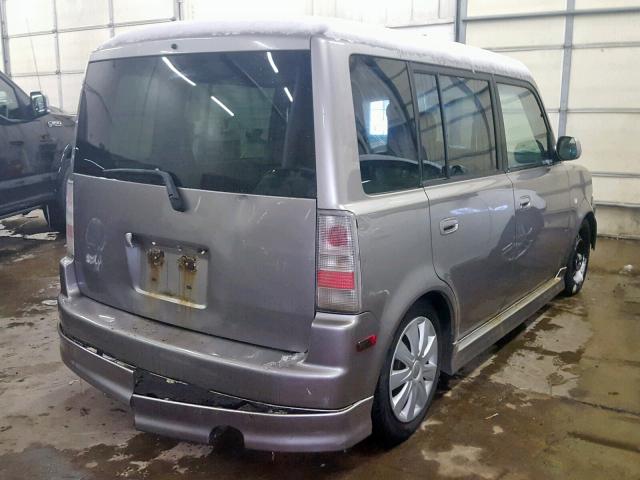 JTLKT334254008265 - 2005 TOYOTA SCION XB Сұр фото 4