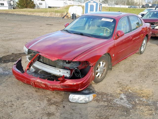 1G4HR54K43U163437 - 2003 BUICK LESABRE LI RED photo 2