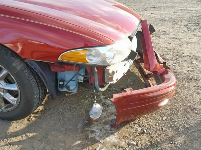 1G4HR54K43U163437 - 2003 BUICK LESABRE LI RED photo 9