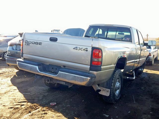 3B7KF23682M247933 - 2002 DODGE RAM 2500 GOLD photo 4