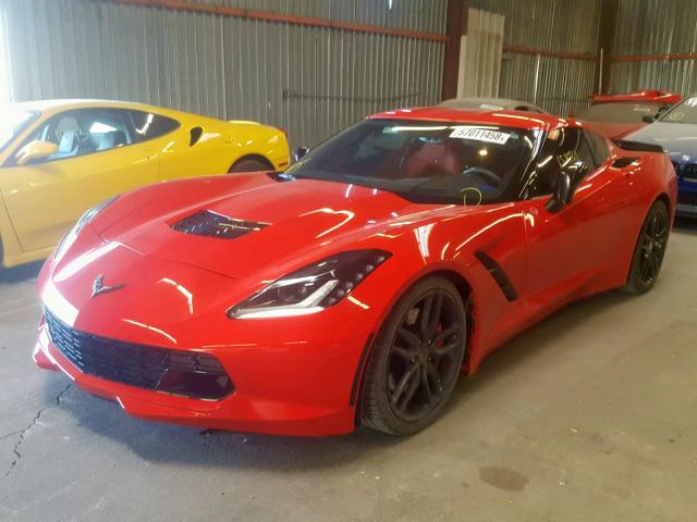 1G1YK2D78G5112163 - 2016 CHEVROLET CORVETTE S RED photo 2