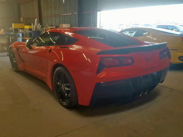 1G1YK2D78G5112163 - 2016 CHEVROLET CORVETTE S RED photo 3