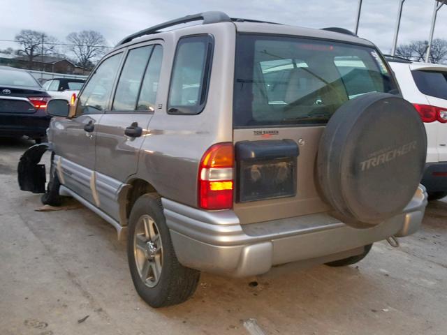 2CNBJ634126942605 - 2002 CHEVROLET TRACKER LT TAN photo 3