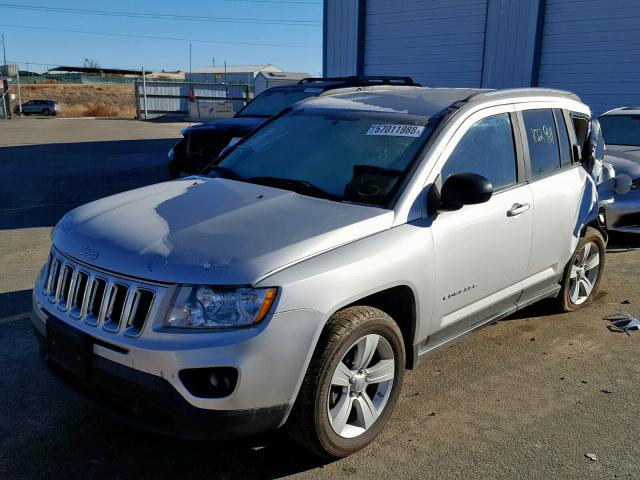 1C4NJCBA1CD662967 - 2012 JEEP COMPASS SP SILVER photo 2