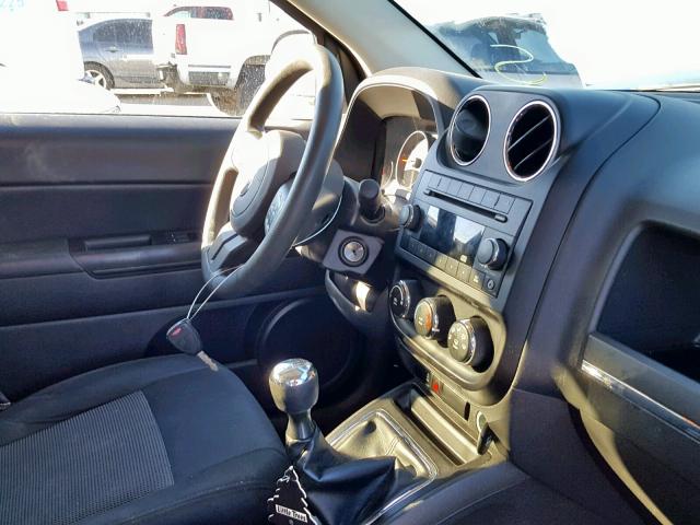 1C4NJCBA1CD662967 - 2012 JEEP COMPASS SP ვერცხლისფერი ფოტო 9