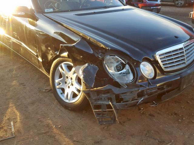 WDBUF65J35A723247 - 2005 MERCEDES-BENZ E 320 BLACK photo 9