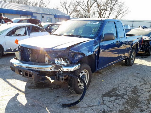 1GCCS198368225237 - 2006 CHEVROLET COLORADO BLUE photo 2