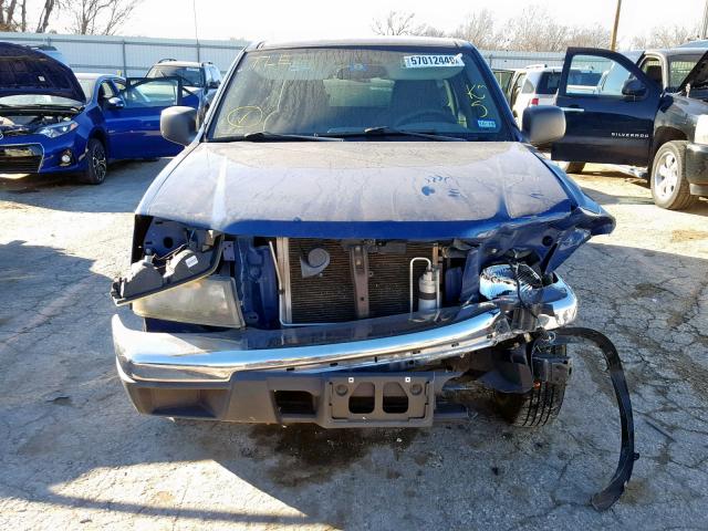 1GCCS198368225237 - 2006 CHEVROLET COLORADO BLUE photo 9