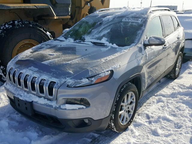 1C4PJLCB2GW351347 - 2016 JEEP CHEROKEE L SILVER photo 2