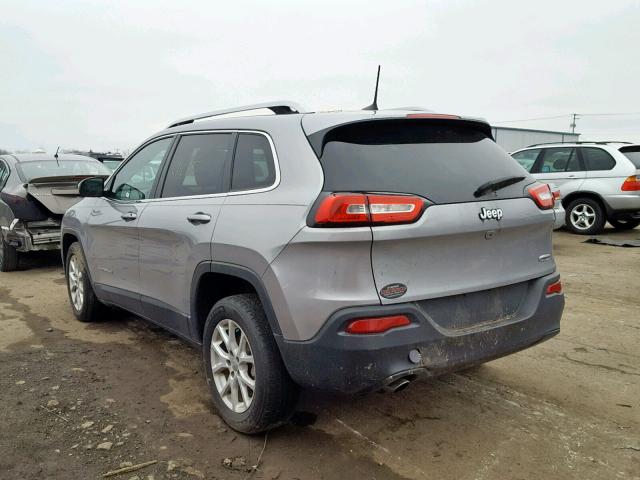 1C4PJLCB2GW351347 - 2016 JEEP CHEROKEE L SILVER photo 3