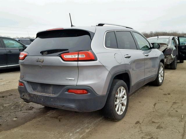 1C4PJLCB2GW351347 - 2016 JEEP CHEROKEE L SILVER photo 4