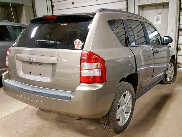 1J8FT47W28D544371 - 2008 JEEP COMPASS SP 棕色 照片 4