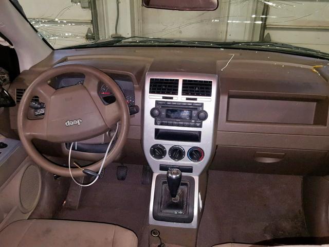 1J8FT47W28D544371 - 2008 JEEP COMPASS SP 棕色 照片 9