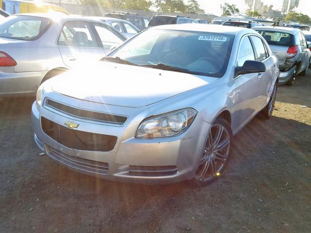 1G1ZA5EBXA4101285 - 2010 CHEVROLET MALIBU LS ვერცხლისფერი ფოტო 2