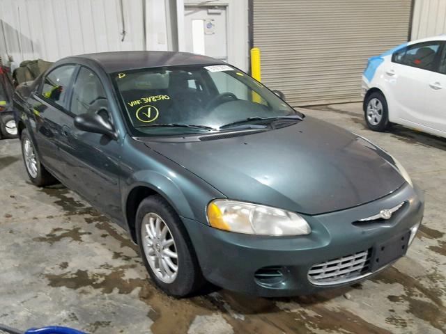 1C3EL46X52N348590 - 2002 CHRYSLER SEBRING LX GRAY photo 1