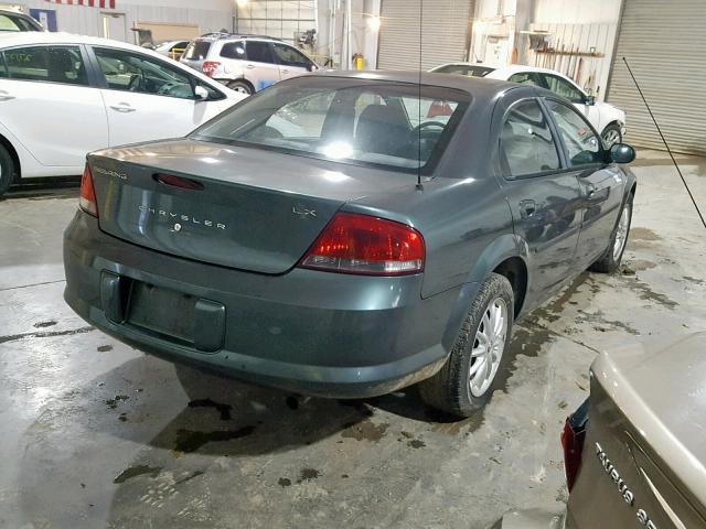 1C3EL46X52N348590 - 2002 CHRYSLER SEBRING LX GRAY photo 4