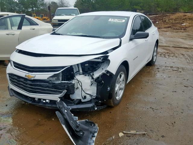 1G1ZB5ST8HF282671 - 2017 CHEVROLET MALIBU LS WHITE photo 2