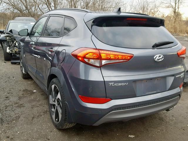 KM8J3CA22GU178150 - 2016 HYUNDAI TUCSON LIM GRAY photo 3