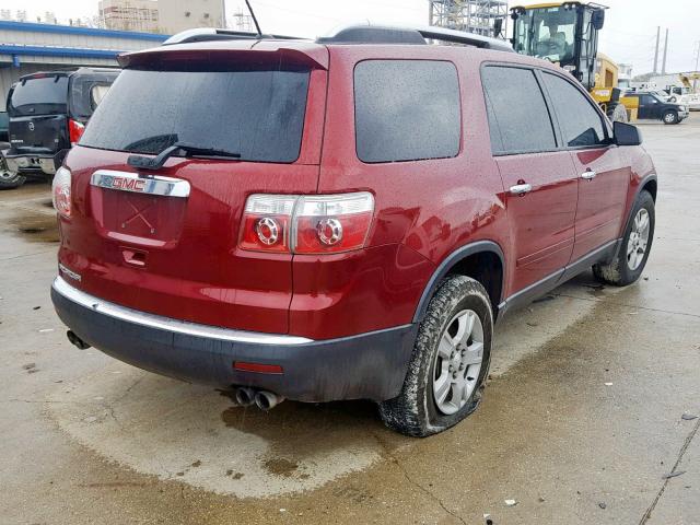 1GKER13D39J125702 - 2009 GMC ACADIA SLE MAROON photo 4