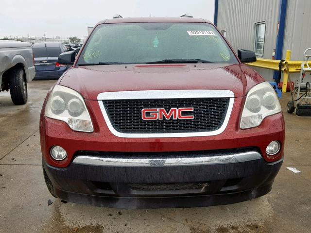 1GKER13D39J125702 - 2009 GMC ACADIA SLE MAROON photo 9