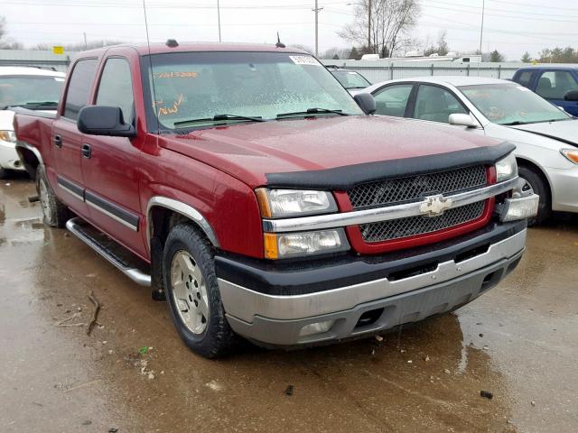 2GCEC13T751130779 - 2005 CHEVROLET SILVERADO MAROON photo 1