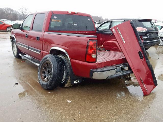 2GCEC13T751130779 - 2005 CHEVROLET SILVERADO MAROON photo 3