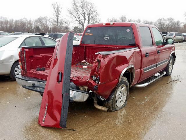 2GCEC13T751130779 - 2005 CHEVROLET SILVERADO MAROON photo 4